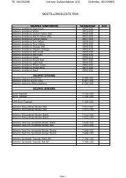 Bestillingsliste Selemix