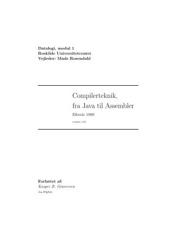 Compilerteknik, fra Java til Assembler