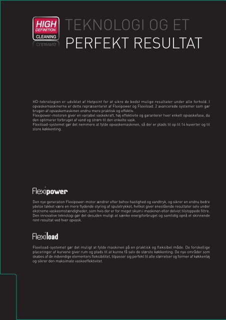 download brochure - Hotpoint - Hotpoint.eu