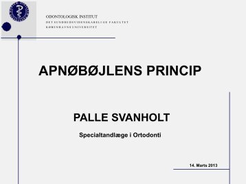 Apnøbøjlens Princip - Maribo Medico