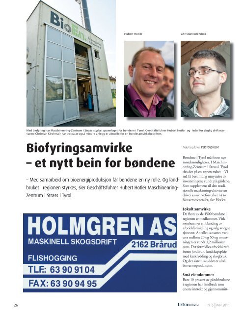 Bioenergi Nr. 5 2011 pdf 15781.67 KB - Nobio