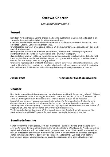 Ottawa Charter - paarisa