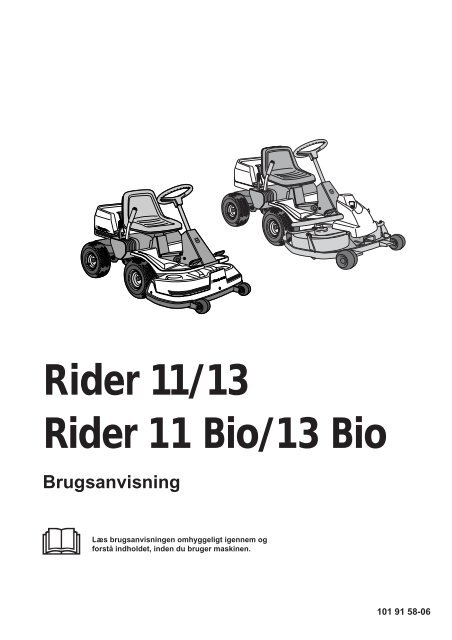 farvestof Ingeniører kan opfattes OM, Rider 11, Rider 11 Bio, Rider 13, Rider 13 Bio ... - Husqvarna