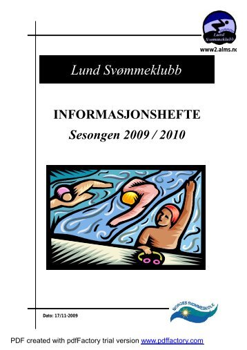 Kopi av Info LSK sesongen 2009-2010.pub - Lund Svømmeklubb