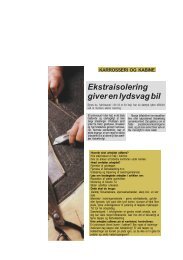 Ekstra isolering giver en lydsvag bil - Ackers