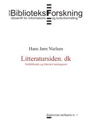 Litteratursiden. dk - Dansk Biblioteksforskning