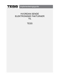 Hvordan sende elektroniske faktura til TESS? (22.02.12)