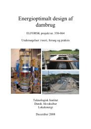 Energioptimalt design af dambrug - Dansk Akvakultur