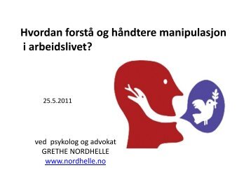 Hvordan forstå og håndtere manipulasjon i arbeidslivet?