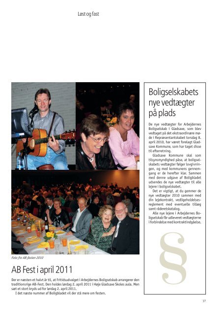 605924 Boligblad oktober 2010 - Arbejdernes Boligselskab i Gladsaxe