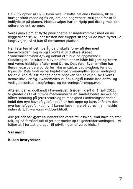 Endelig dagsorden til generalforsamling d. 14/4 2011 - Sejlklubben ...