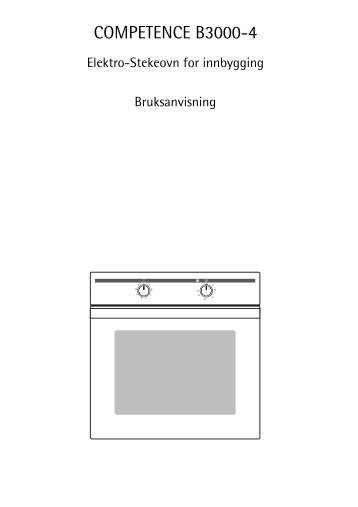 COMPETENCE B3000-4 - Electrolux-ui.com