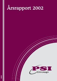 Årsrapport 2002 - PSI Group ASA