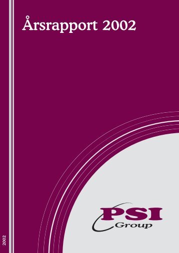 Årsrapport 2002 - PSI Group ASA