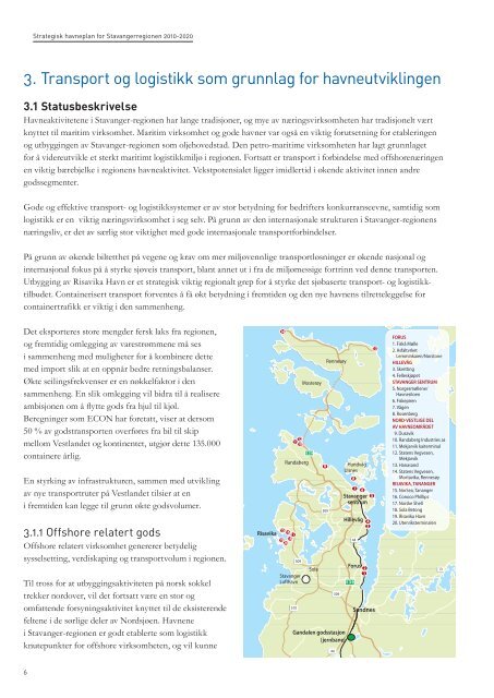 STRATEGISK HAVNEPLAN FOR STAVANGERREGIONEN