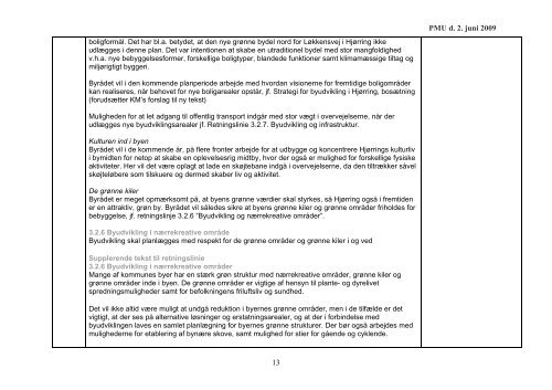 Forslag til svar på indsigelser - Kommuneplan 2009 for Hjørring ...