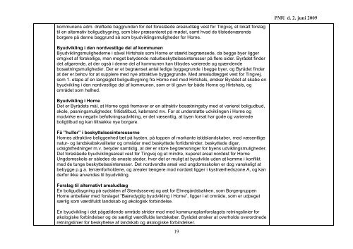 Forslag til svar på indsigelser - Kommuneplan 2009 for Hjørring ...