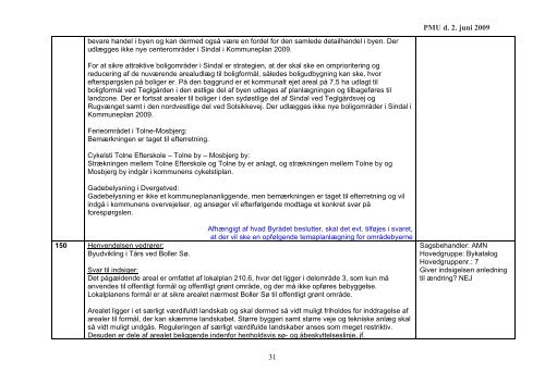 Forslag til svar på indsigelser - Kommuneplan 2009 for Hjørring ...