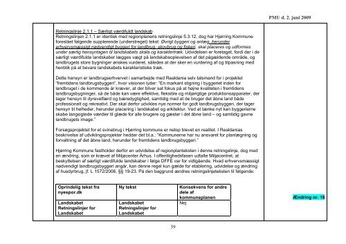 Forslag til svar på indsigelser - Kommuneplan 2009 for Hjørring ...