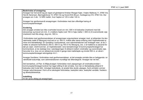 Forslag til svar på indsigelser - Kommuneplan 2009 for Hjørring ...