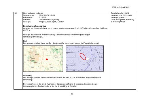 Forslag til svar på indsigelser - Kommuneplan 2009 for Hjørring ...