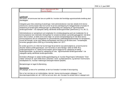 Forslag til svar på indsigelser - Kommuneplan 2009 for Hjørring ...