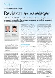 Revisjon av varelager - Revisjon og regnskap