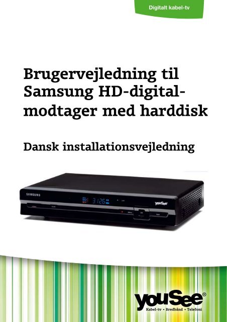 Brugervejledning til Samsung HD-digital- modtager med harddisk