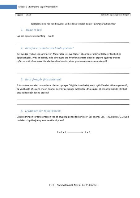 Modul 2 ::Energiens vej til mennesket