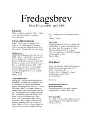 Fredagsbrev - Århus Friskole