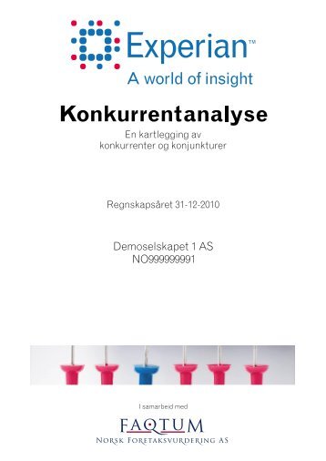 Konkurrentanalyse - Demo - Experian