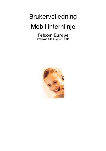 Brukerveiledning Mobil internlinje - AS Telefoni