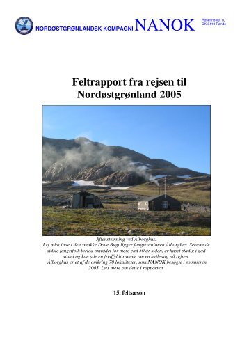 Feltrapport fra rejsen til Nordøstgrønland 2005 - Xsirius