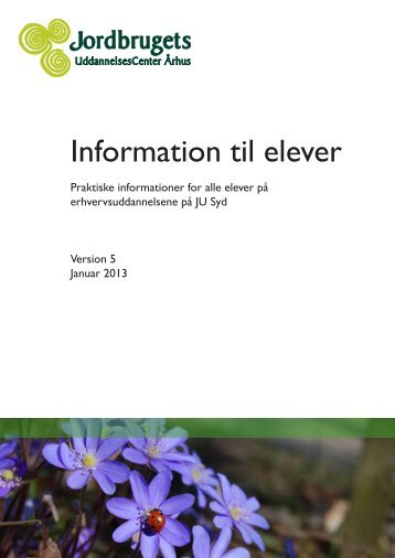 Information til elever - Jordbrugets UddannelsesCenter Århus