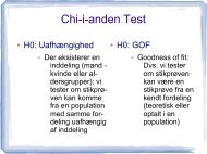 Chi-i-anden test og GOF