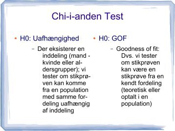 Chi-i-anden test og GOF