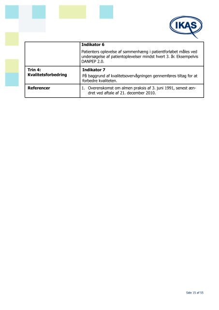 Kvalitetskrav til almen praksis (pdf) - Dagens Medicin