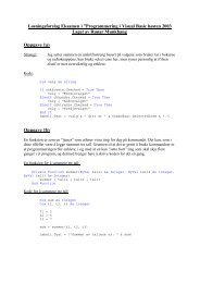 Løsningsforslag Eksamen Visual Basic høsten 2003