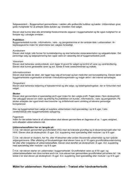 Salgsassistent – Byggemarked Handelsassistent – Trælast eller ...