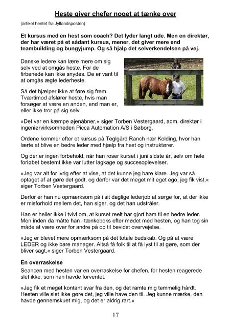 Medlemsblad for rideklubben TVISTUR Årgang 2005 - Nr. 3 ...