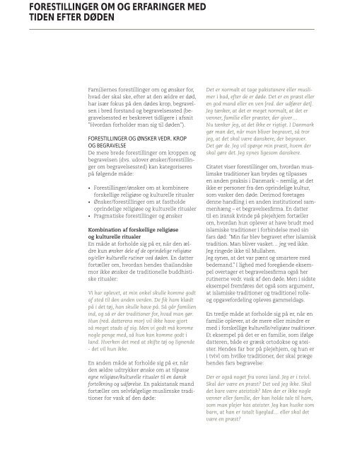 RAPPORT - Palliativt Videncenter