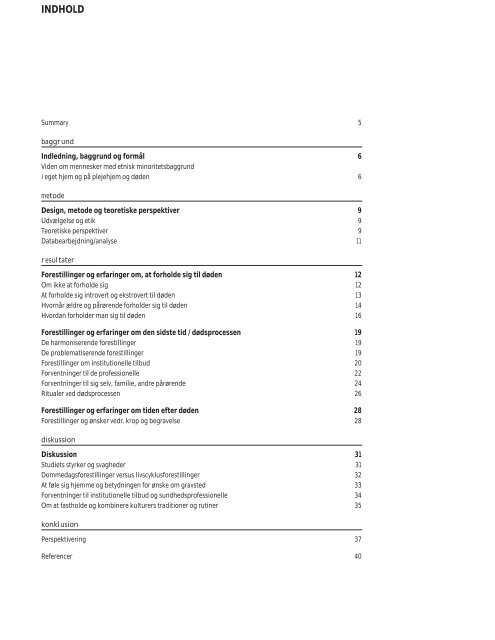 RAPPORT - Palliativt Videncenter