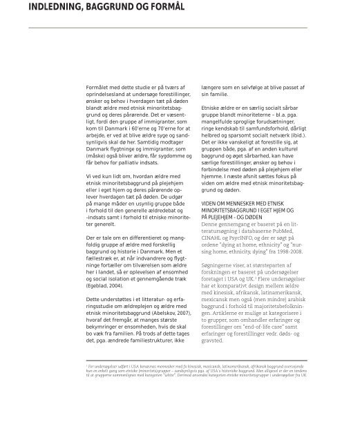 RAPPORT - Palliativt Videncenter