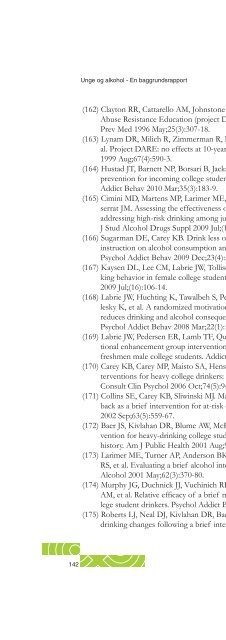 Unge og alkohol - En baggrundsrapport - Kræftens Bekæmpelse