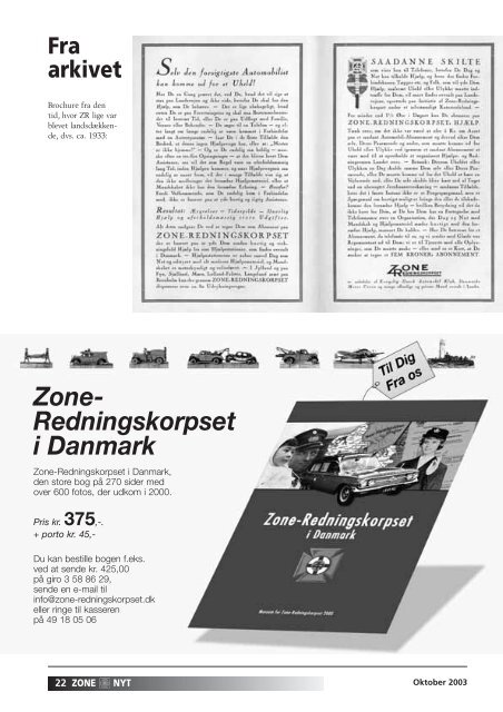 Oktober 2003 – Nr. 31 - Zone-Redningskorpsets