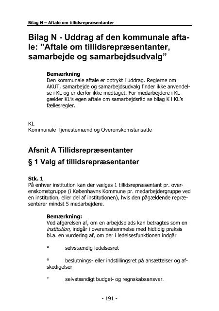 KL's fællesregler - Kommunernes Landsforening