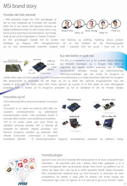 Notebook og system- og produktvejledning Sommer 2011 - Msi