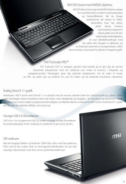 Notebook og system- og produktvejledning Sommer 2011 - Msi