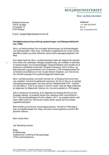Esbjerg Kommune Teknik og Miljø Torvegade 74 ... - Naturstyrelsen
