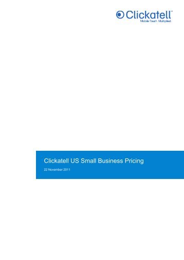 Clickatell US Small Business Pricing